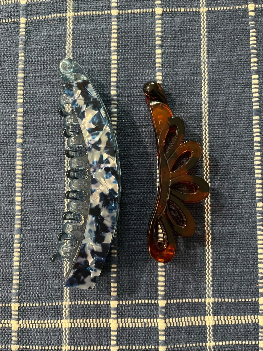 Set of Two Banana Clips for Hair